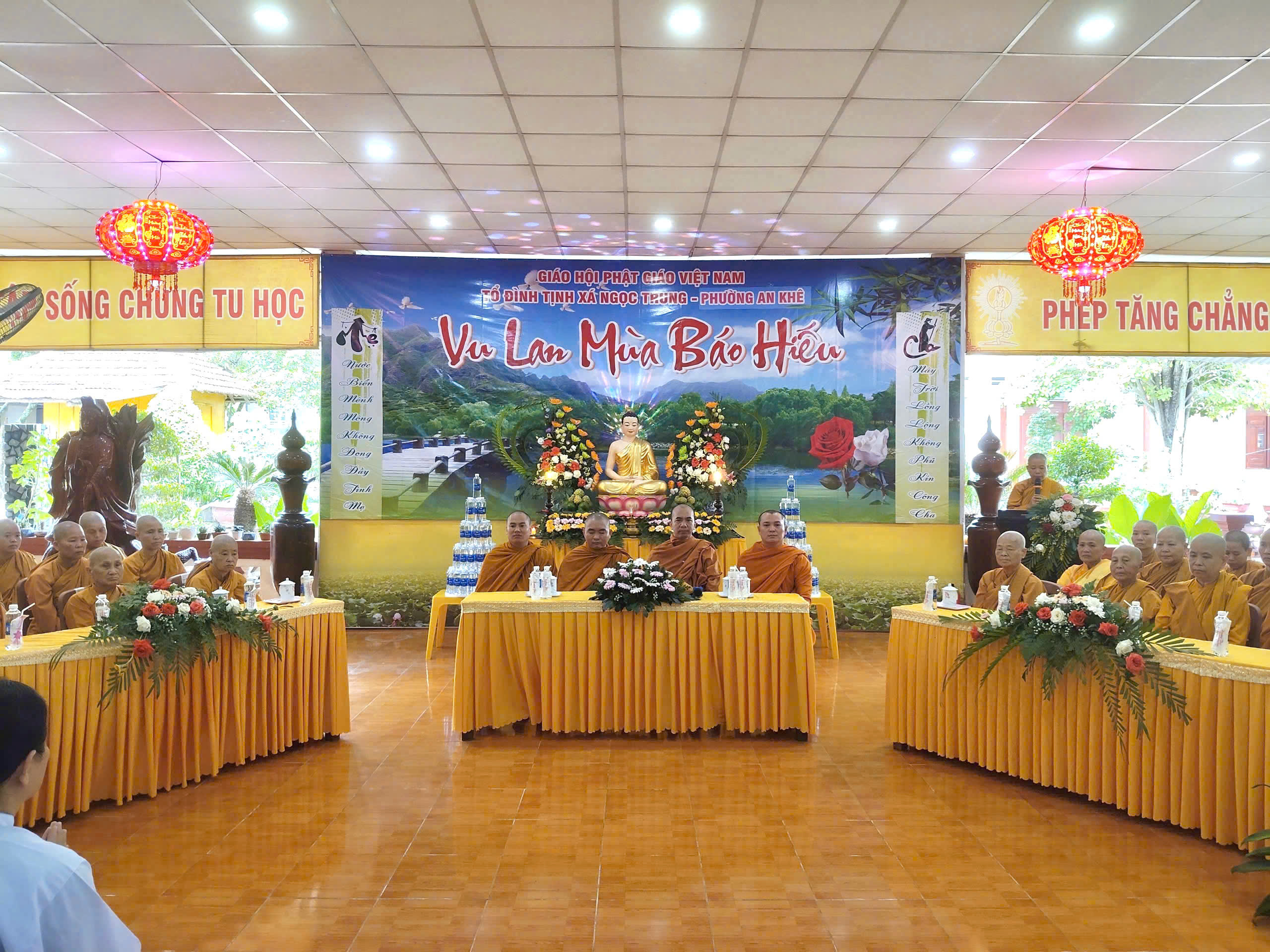 An Khê: Lễ mãn hạ và Đại lễ Vu lan báo hiếu tại tịnh xá Ngọc Trung